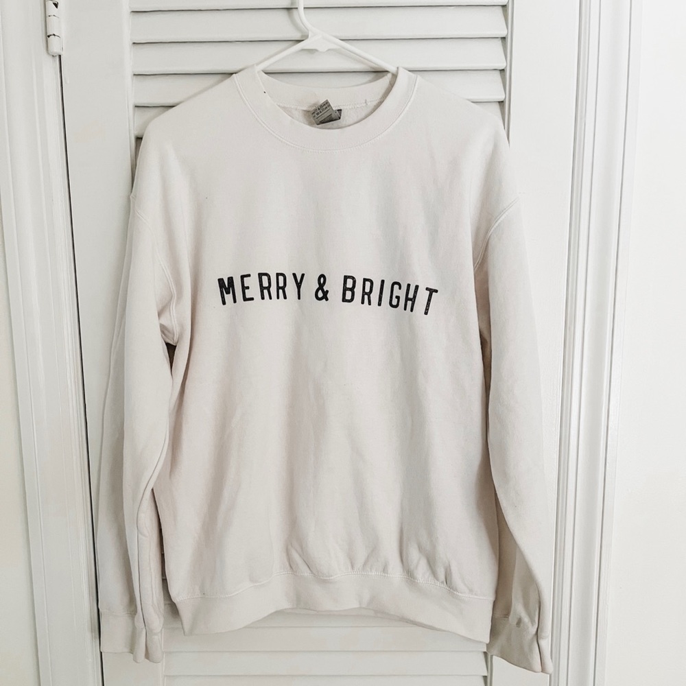 Merry and bright sweatshirt
